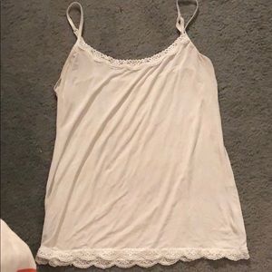White jockey camisole